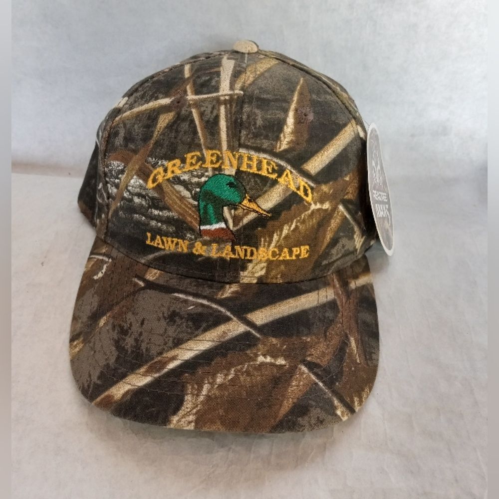 Green Head Realtree Camo Hat Adjustable Embroidered Logo